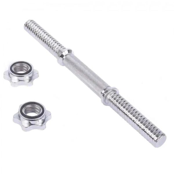 Par Barras Reta 40cm Cromada e 2 Porcas Estrela - 28mm Diâmetro Copia