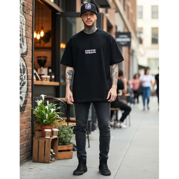 Camiseta Oversized Masculina Street Academia Algodão 06