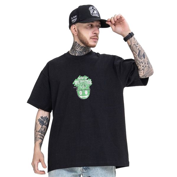 Camiseta Oversized Masculina Street Academia Algodão 08