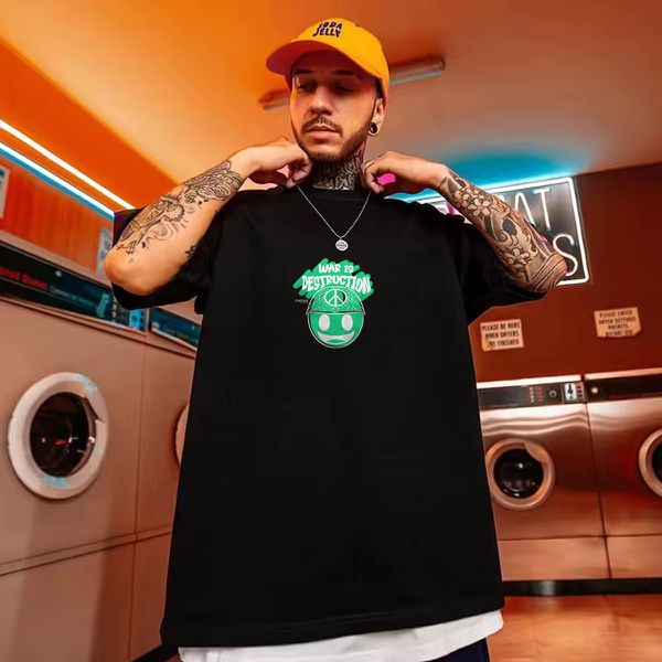 Camiseta Oversized Masculina Street Academia Algodão 08