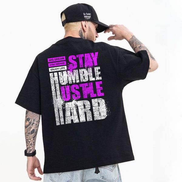 Camiseta Oversized Masculina Street Academia Algodão 012