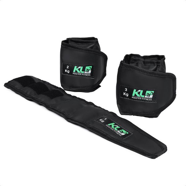 Kit Caneleira de Peso 1kg 2kg 3kg KL Master Fitness