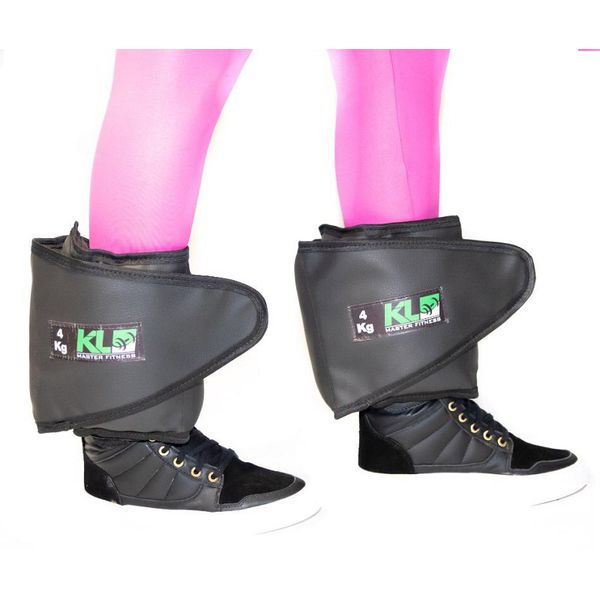 Kit Caneleira Tornozeleira de Peso 10 pares 4 kg