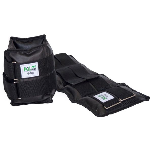 Par Caneleira Tornozeleira 6 Kg Lona Ajuste Profissional