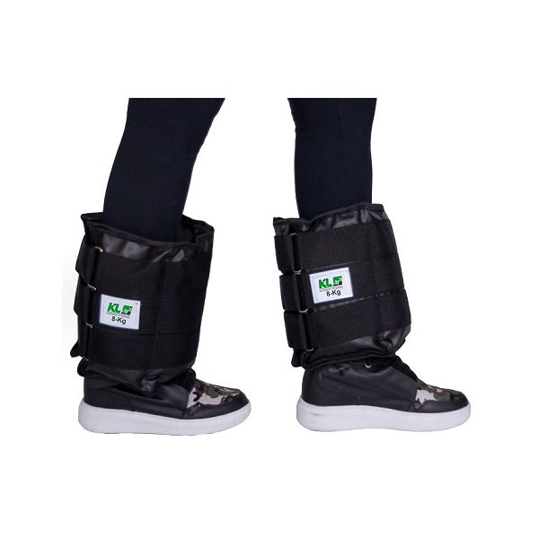 Par Caneleira Tornozeleira 8 Kg Lona Ajuste Profissional