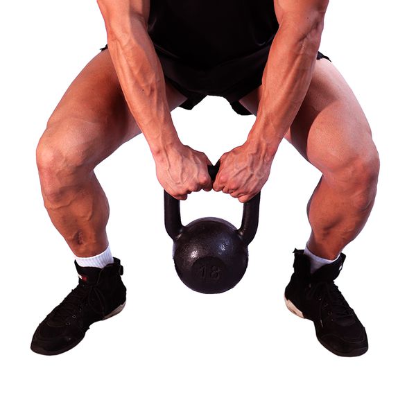 Kettlebell Pintado 18 Kg Crossfit Treinamento Funcional Musculação 