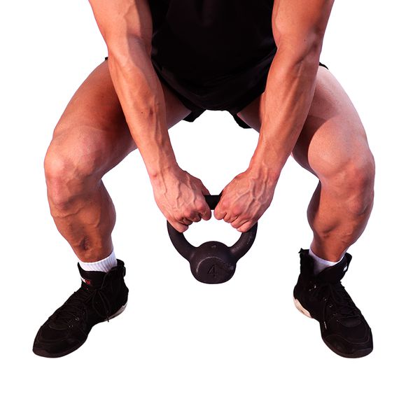 Kettlebell Pintado 4 Kg Crossfit Treinamento Funcional Musculação 
