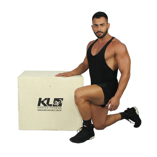 Caixa para Salto Cross Training - Plyo Box 3 em 1 - 50x60x75cm – D1Fitness