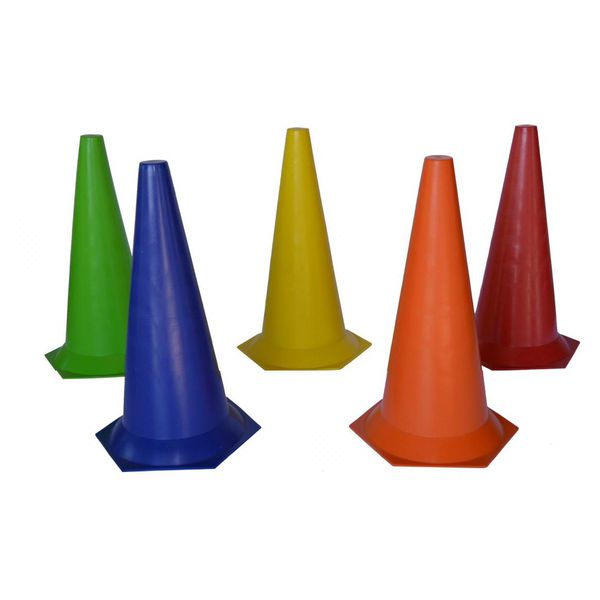 Kit 20 Cones Lisos 50 Cm Para treino Funcional de Agilidade e Coordenação 