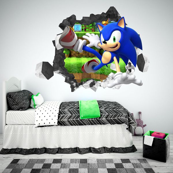 Adesivo Parede Decorativo Sonic