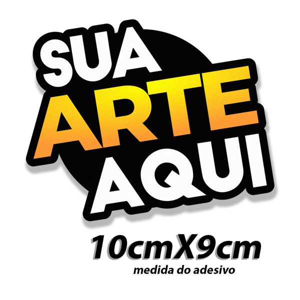  Adesivo com sua logo 10cmx9cm - 6404 - KRadesivos 