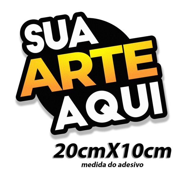  Adesivo com sua logo 20x10 kit c/50 - 6041/2 - KRadesivos 