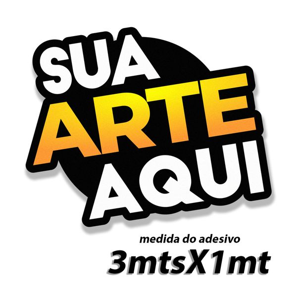  Adesivo personalizado 3mtsx1mt - AP112 - KRadesivos 