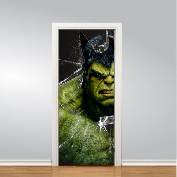 Adesivo de Porta Hulk mod1