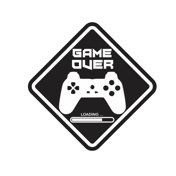 Adesivo Game Over - Controle - 1057 - KRadesivos 