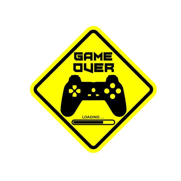 Adesivo Game Over - Controle - 1506 - KRadesivos 