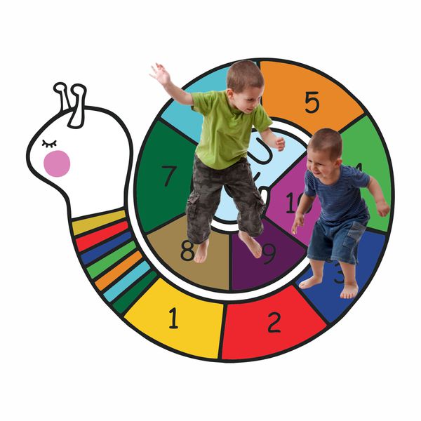 Adesivo Amarelinha Caracol Infantil Brincar