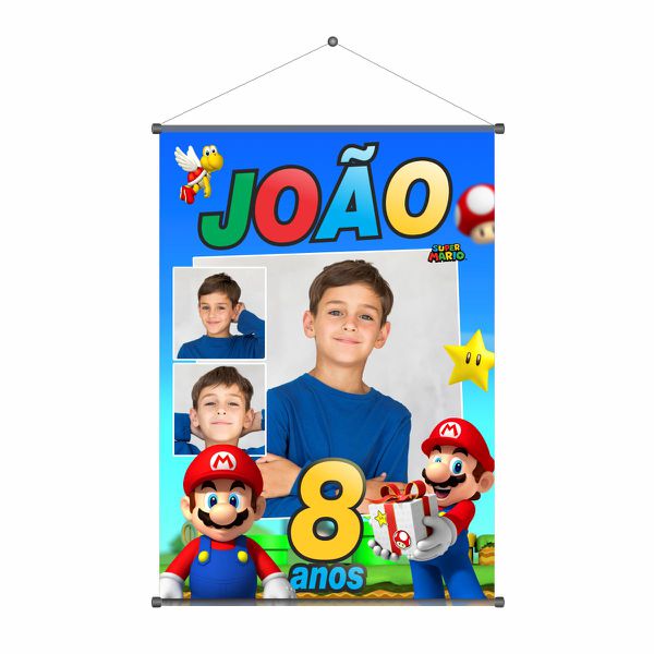 Banner Aniversário Super Mario