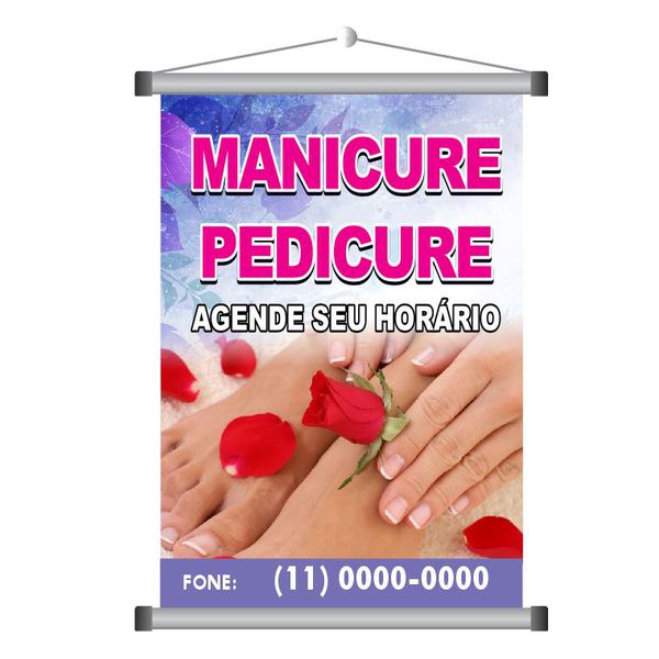 Banner Manicure Pedicure model 1002 - 1002 - KRadesivos 