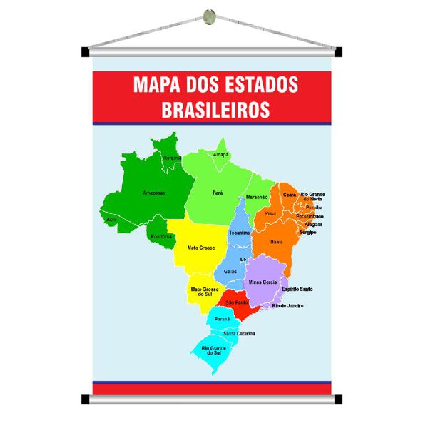 Banner Pedagógico mapas estados brasileiros mod. 3... - KRadesivos 