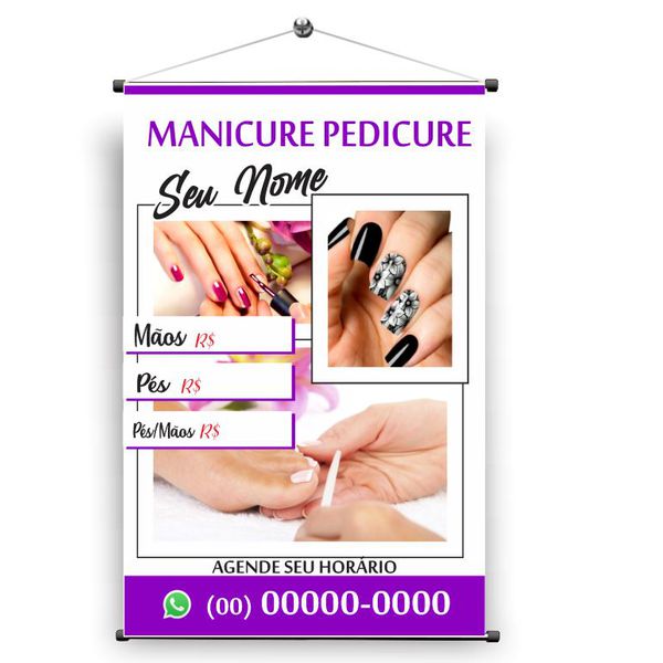 Banner salão manicure pedicure mod.58
