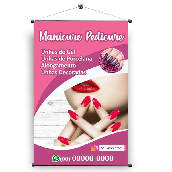 Banner salão manicure pedicure mod.38