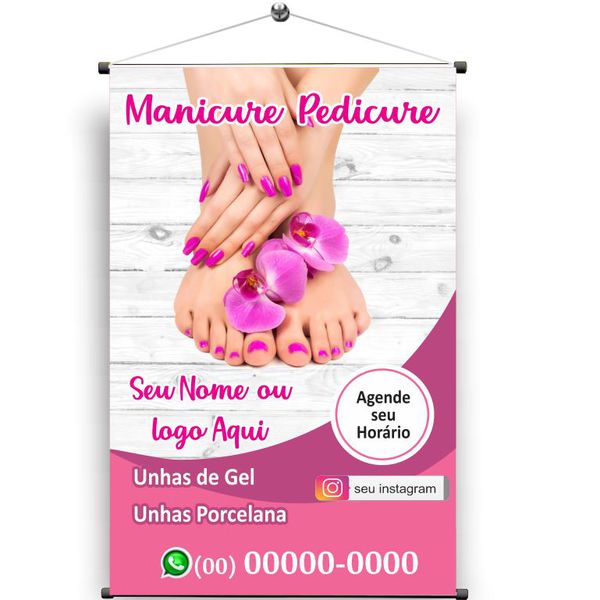 Banner salão manicure pedicure mod.56