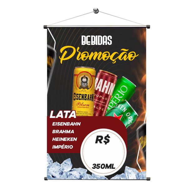Banner Bebidas Promoção Lata