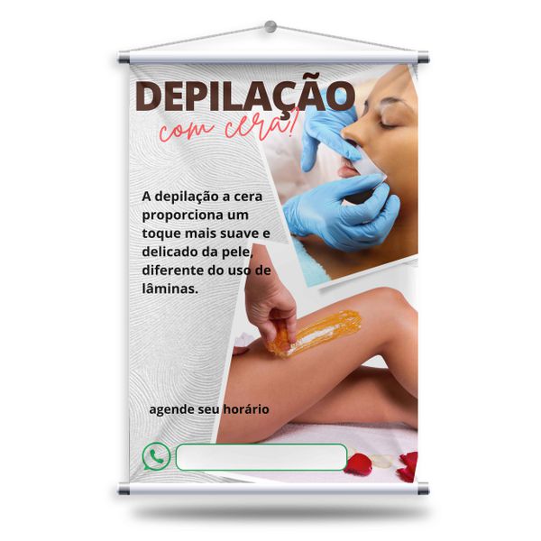 Banner Depilação com Cera