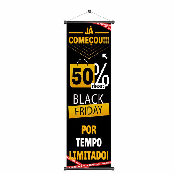 Banner Black Friday Desconto 50% Desconto - BNF-06 - KRadesivos 