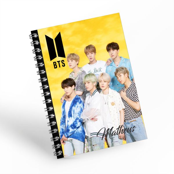 ADESIVO DE CADERNO BTS