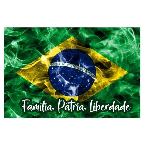Adesivo Bandeira Do Brasil Decoração