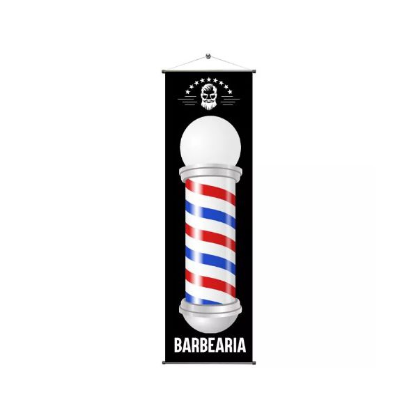 Banner Barbearia Mod10 - 140cmx50cm - BB010 - KRadesivos 