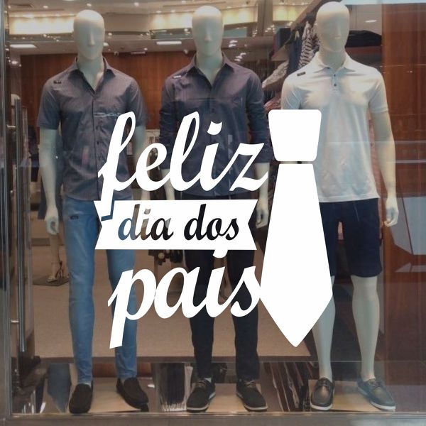 Adesivo Para Vitrine Dia dos Pais - ADV-014 - KRadesivos 