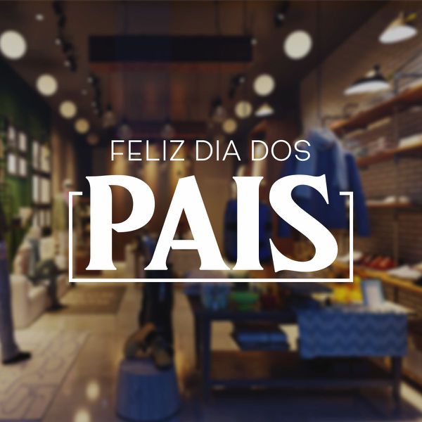 Adesivo Para Vitrine Dia dos Pais - ADV-016 - KRadesivos 
