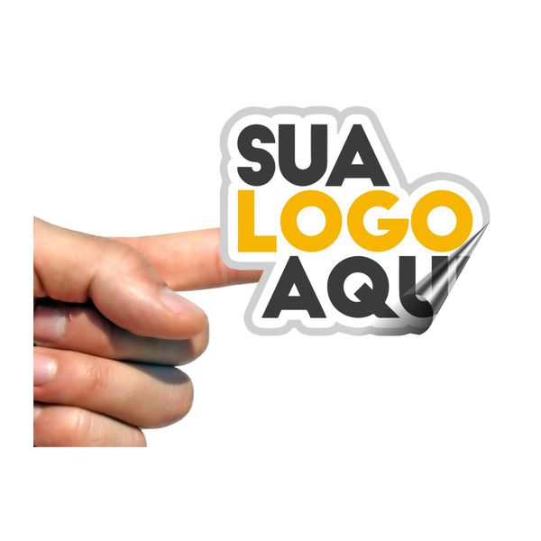 Etiqueta Adesiva com sua logo 4x4 kit c/ 300