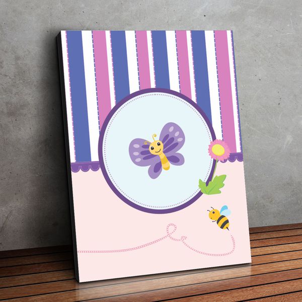 Placa MDF Decorativo Tema Borboleta - MDF-C28 - KRadesivos 