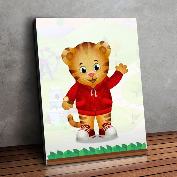 Placa MDF Decorativo Tema Daniel Tigre - MDF-C23 - KRadesivos 
