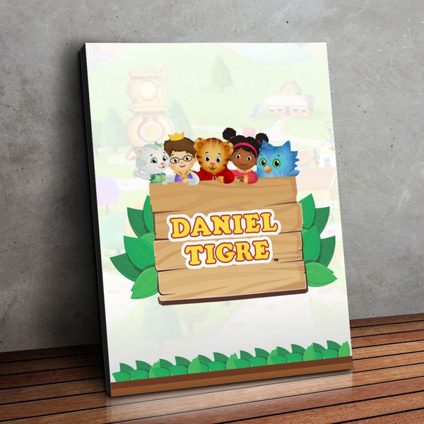 Placa MDF Decorativo Tema Daniel Tigre - MDF-C24 - KRadesivos 