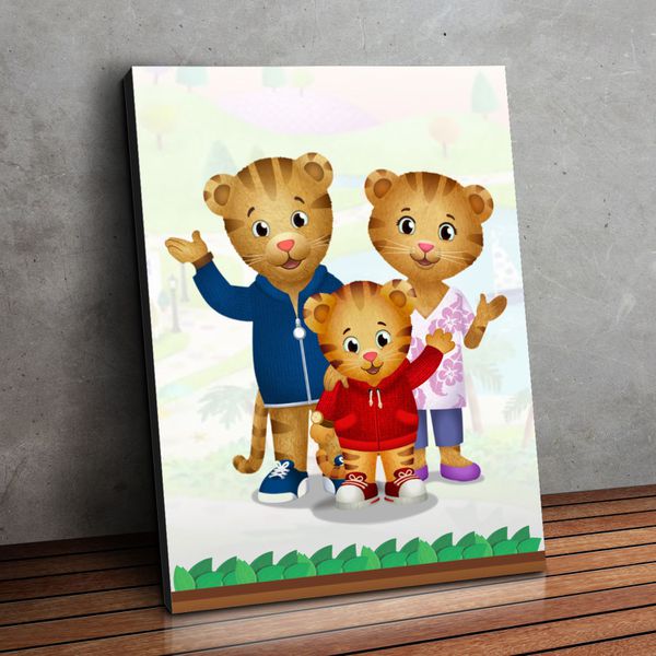 Placa MDF Decorativo Tema Daniel Tigre - MDF-C25 - KRadesivos 