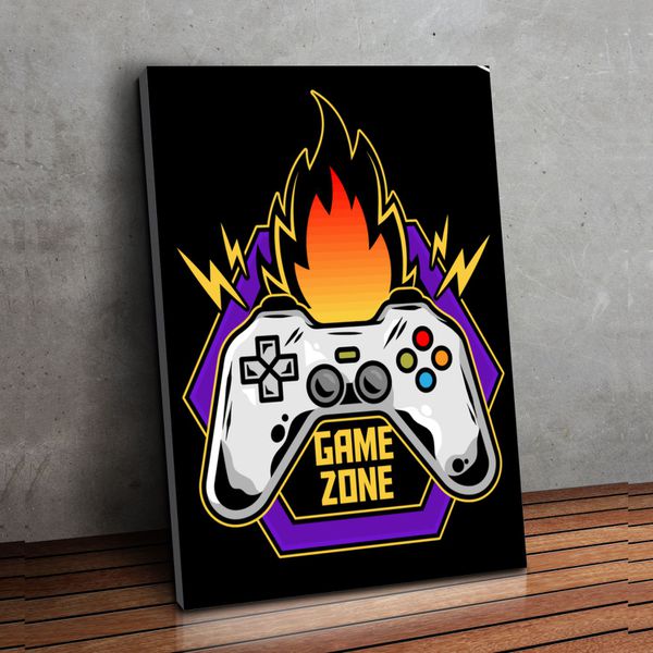 Placa MDF Decorativo Tema GAME