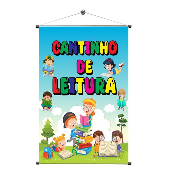 Banner Pedagógico Cantinho de Leitura - bpd-21 - KRadesivos 