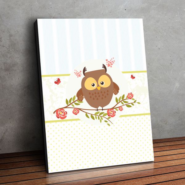 Placa MDF Decorativo Tema Corujinha - MDF-C08 - KRadesivos 