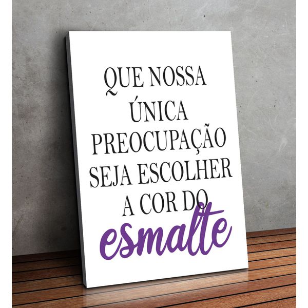 Placa MDF Decorativo Tema Manicure - PDM-24 - KRadesivos 