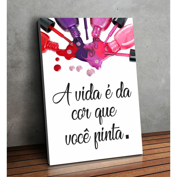 Placa MDF Decorativo Tema Manicure - PDM-31 - KRadesivos 