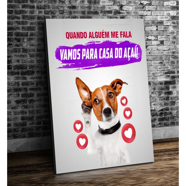 Placa MDF Decorativo Tema Açaí - PDQ-AÇ37 - KRadesivos 