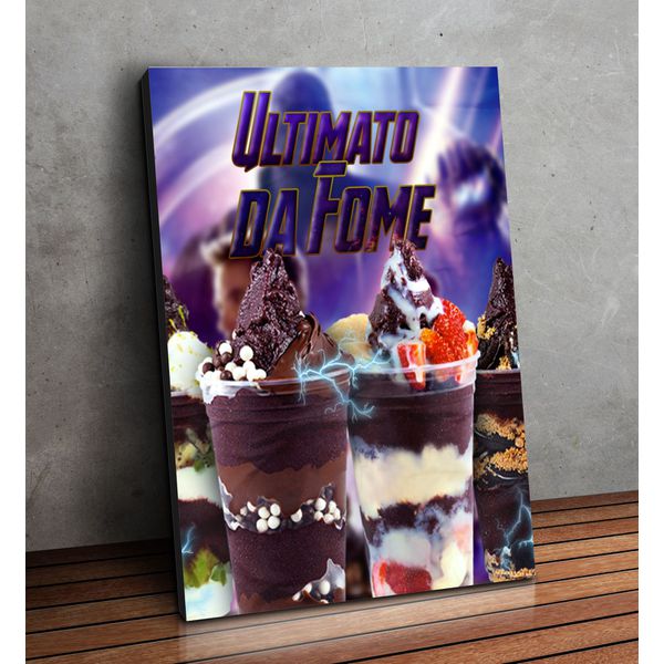 Placa MDF Decorativo Tema Açaí - PDQ-AÇ42 - KRadesivos 