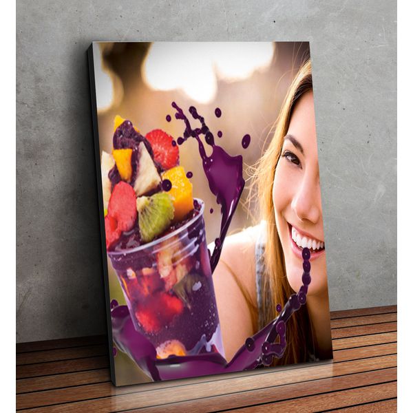 Placa MDF Decorativo Tema Açaí - PDQ-AÇ45 - KRadesivos 