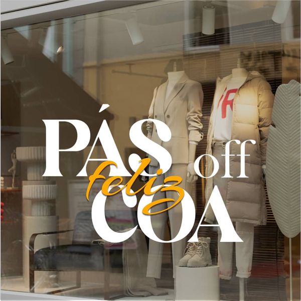 Adesivo Vitrine Feliz Páscoa OFF - FPOFF - KRadesivos 