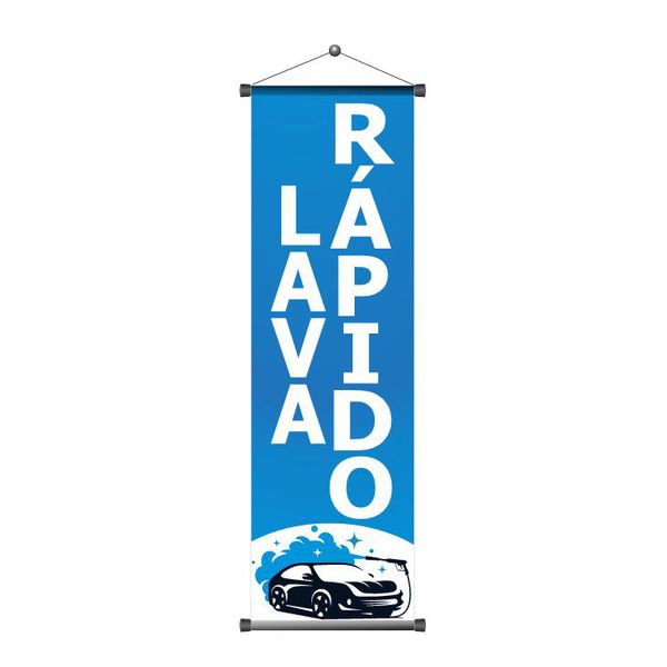 Banner Lava Rápido mod1 - MLJ3-03 - KRadesivos 